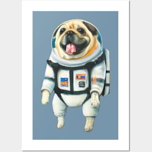 Astronaut Dog Posters and Art